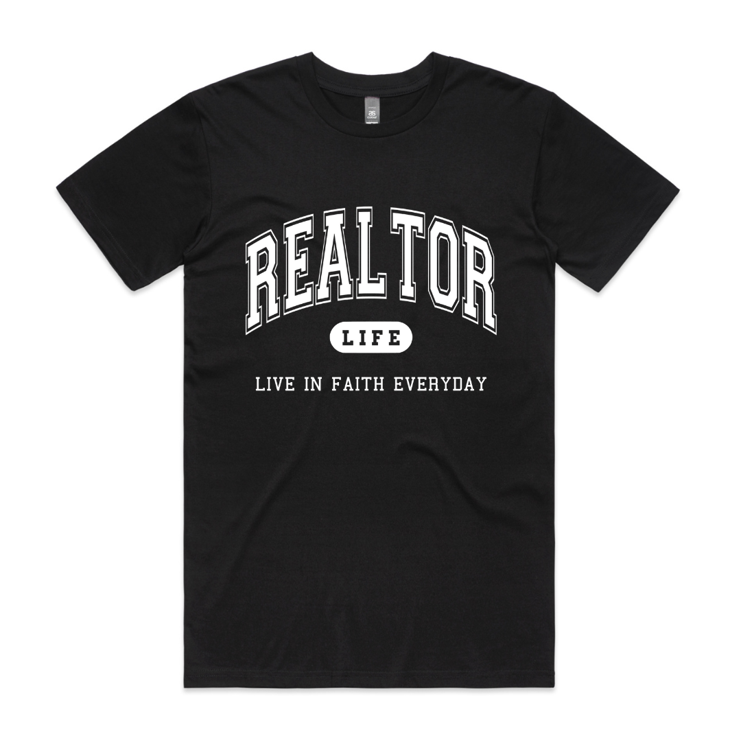 Realtor LIFE Black/White Tee
