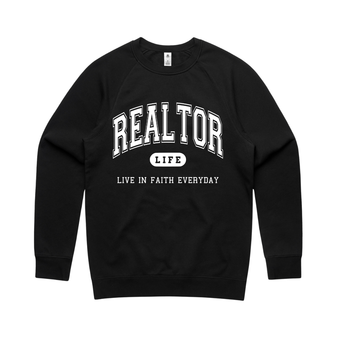 Realtor LIFE Black/White Crew