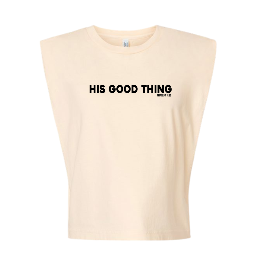 HIS GOOD THING CREAM TEE