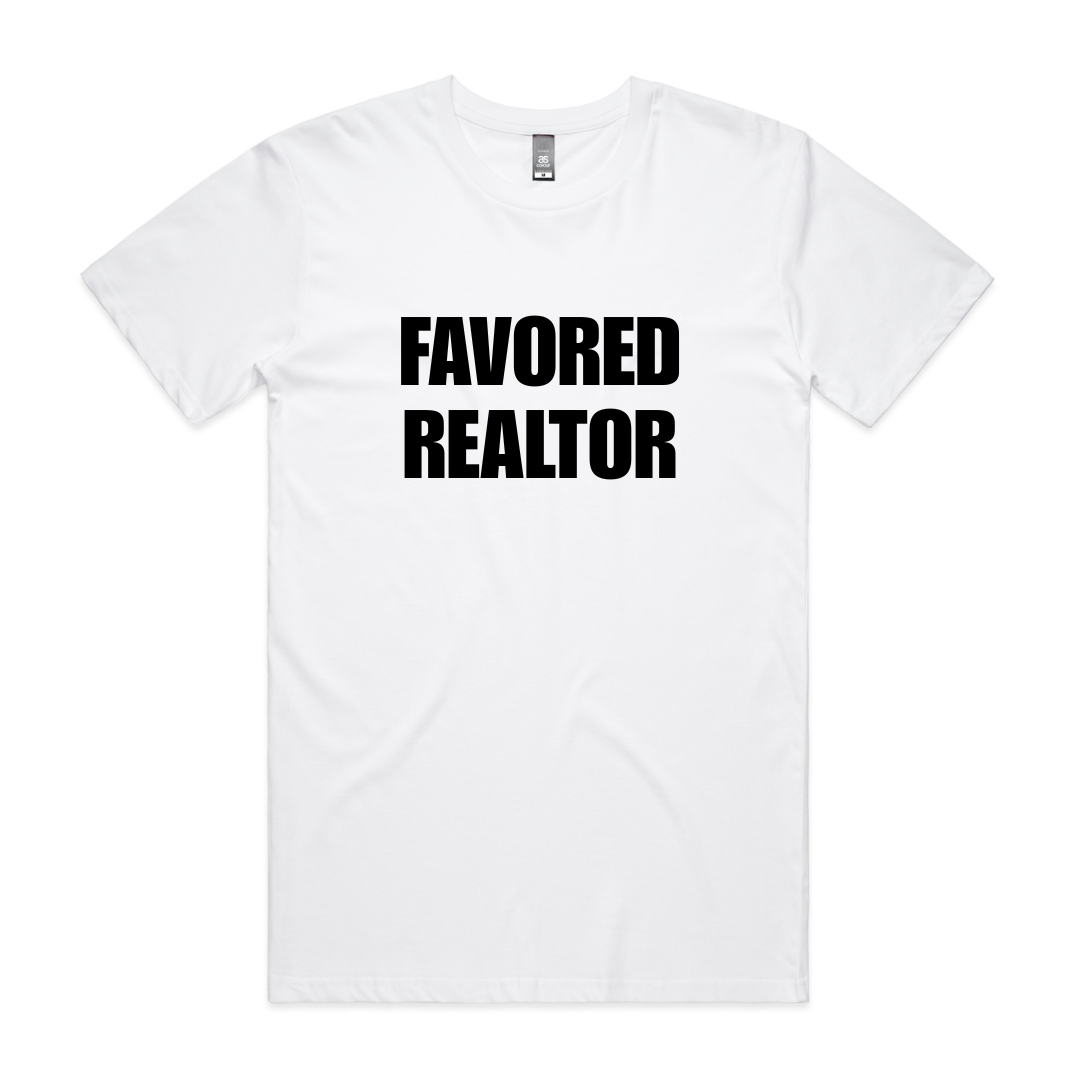FAVORED REALTOR WHITE/BLACK