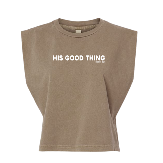 HIS GOOD THING BROWN TEE