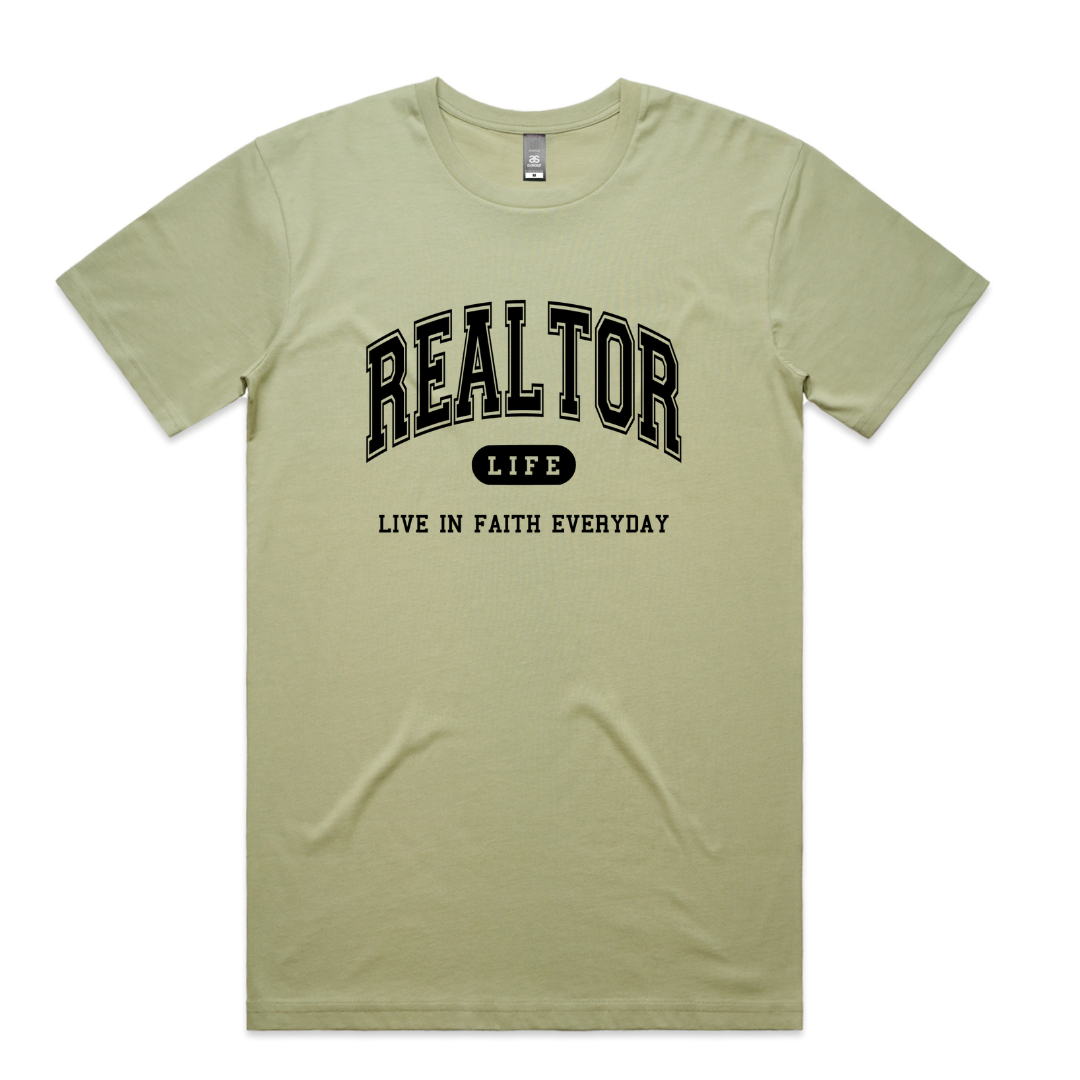 Realtor LIFE Army/Black Tee