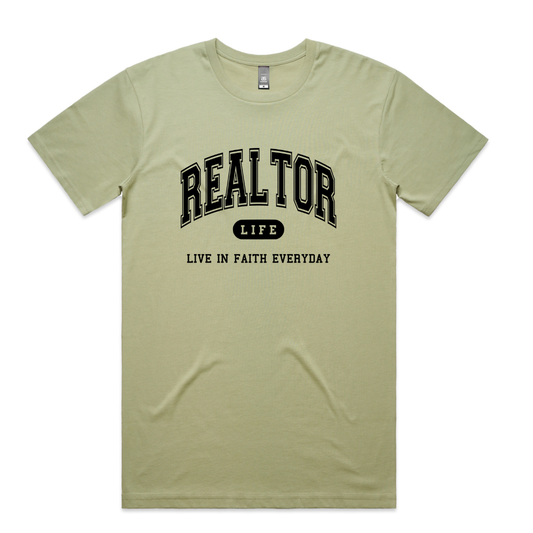 Realtor LIFE Army/Black Tee